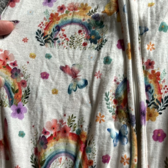 Posh peanut rainbows and butterflies footie - Picture 3 of 4